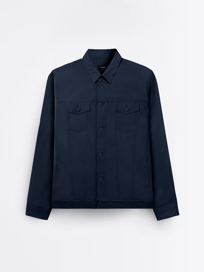 Trucker Canvas Jacket Navy