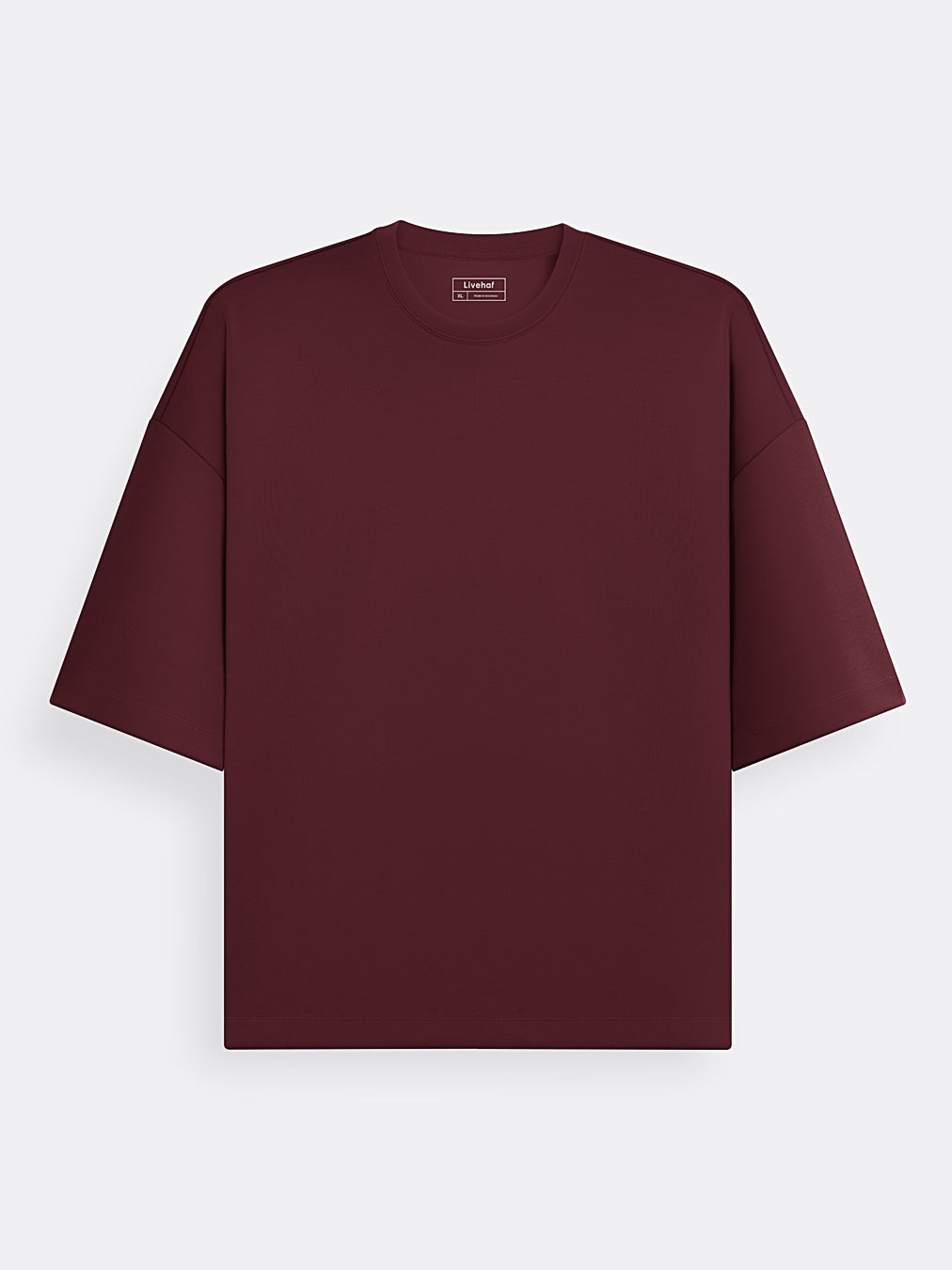 Wide Oversized Tee Wine