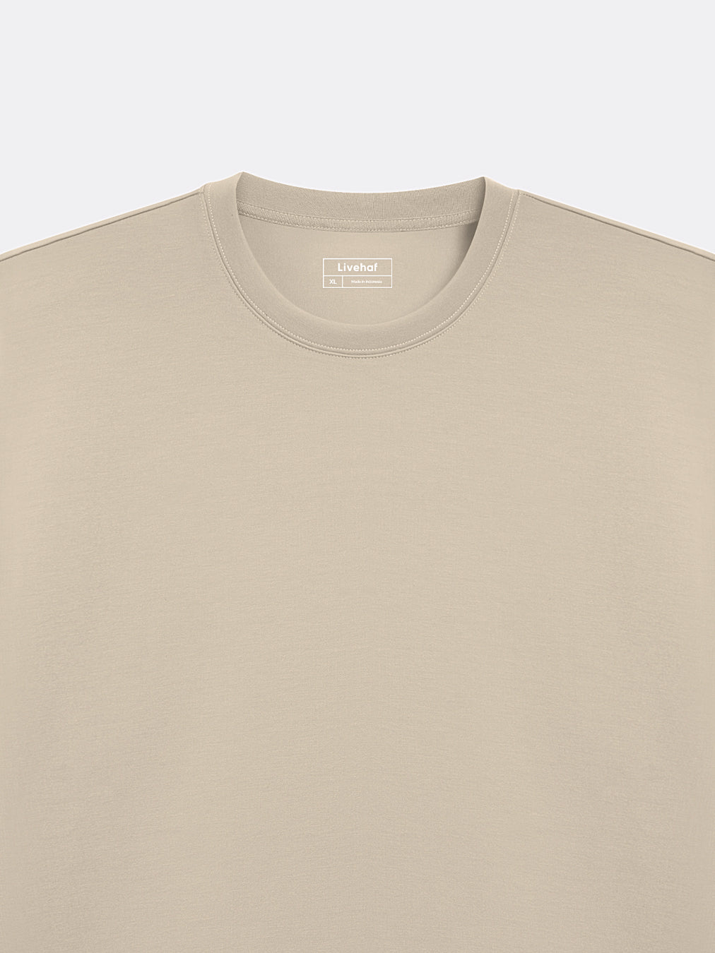 Wide Oversized Tee Latte