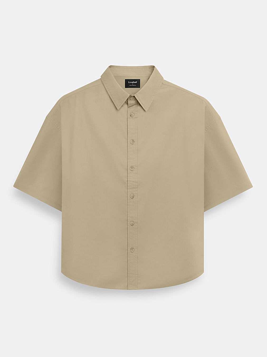 Boxy Short Shirt Latte