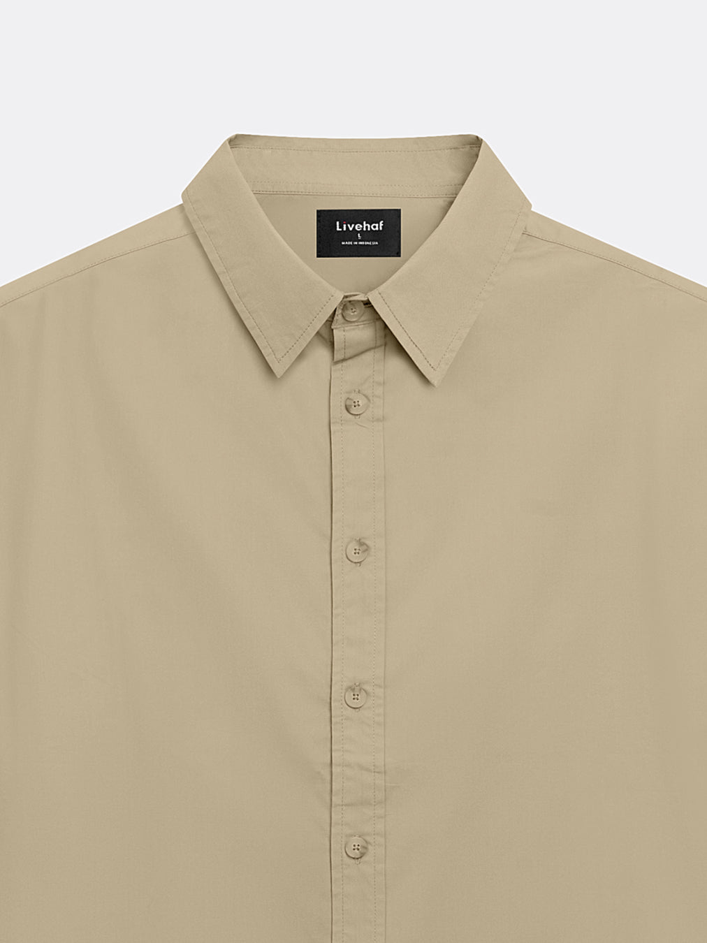 Boxy Short Shirt Latte