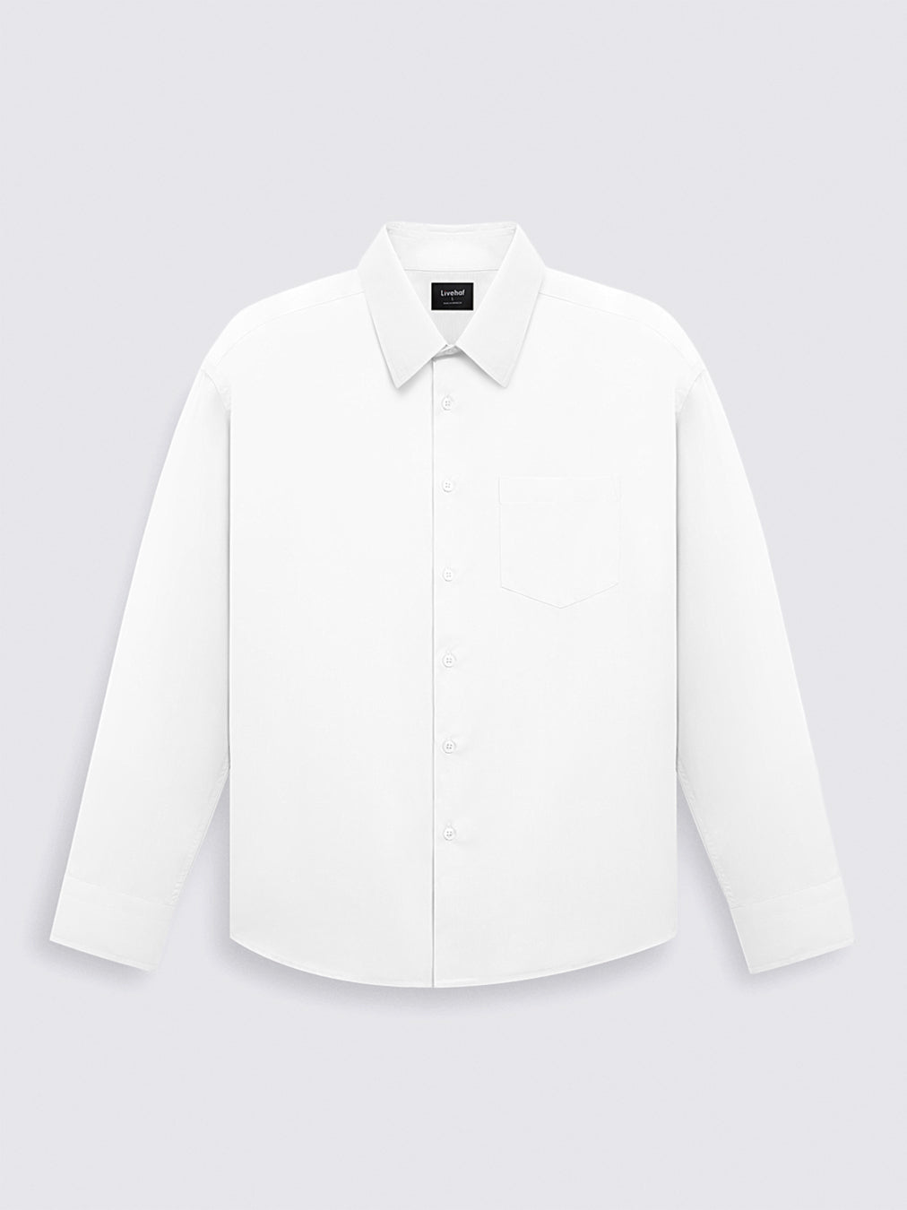 Iron Free Long Shirt White