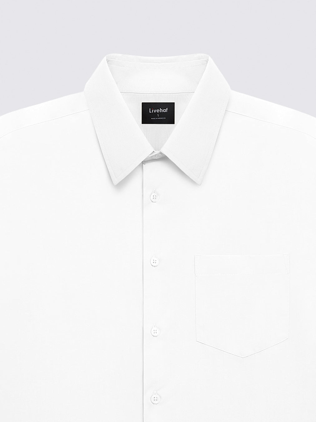 Iron Free Long Shirt White