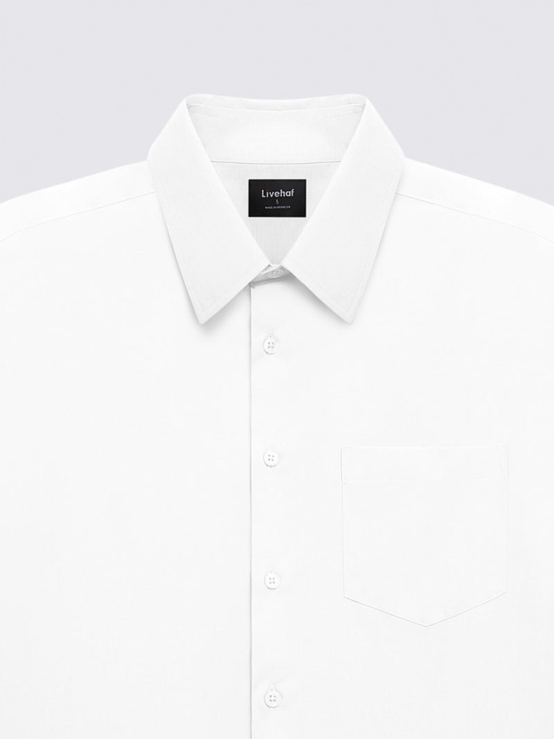 Iron Free Long Shirt White