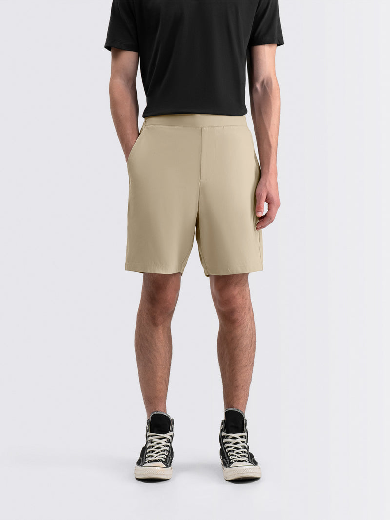 Tapered Flex Shorts Beige