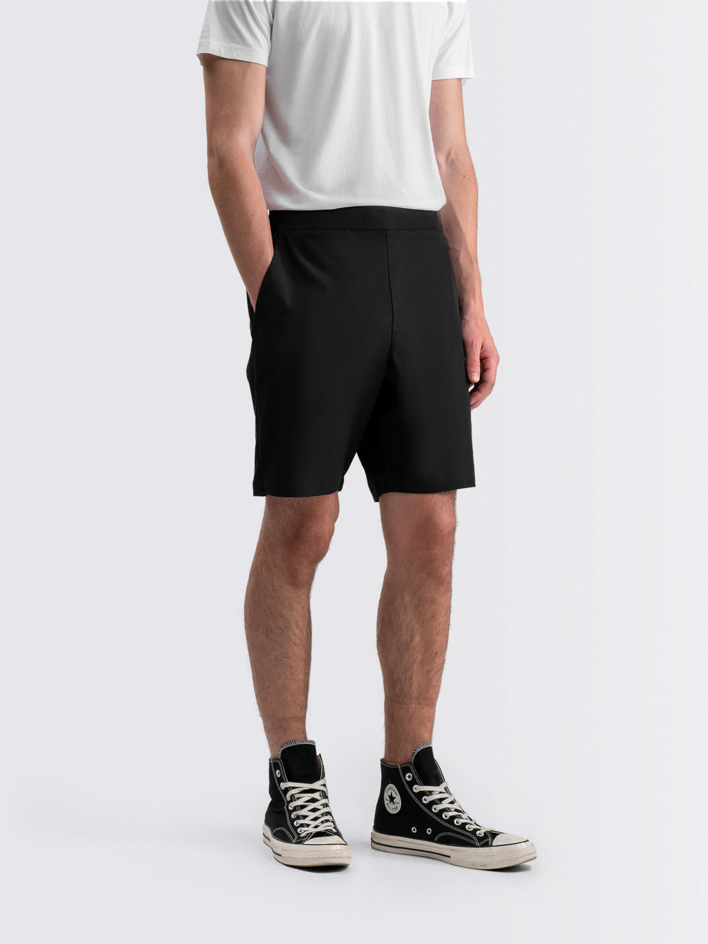 Tapered Flex Shorts Black